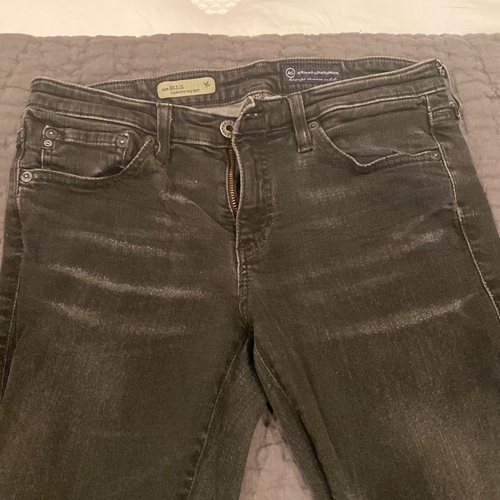 AG black denim EUC